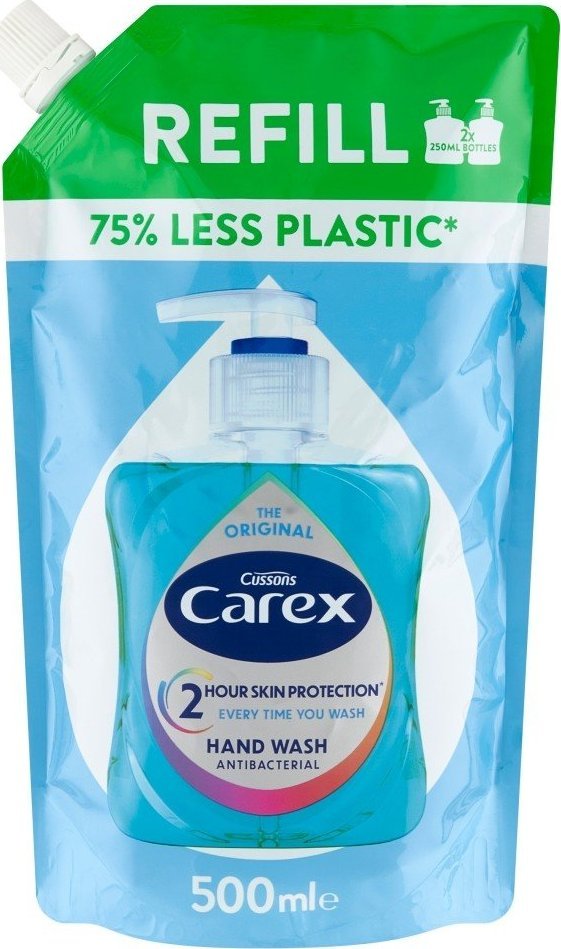 Sarantis CAREX Mydło antybakteryjne w płynie THE ORIGINAL - zapas 500ml