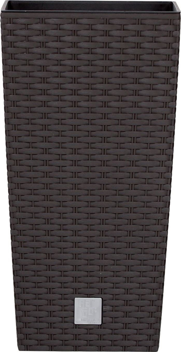 Prosperplast Doniczka Rato square wysokość 38cm - umbra