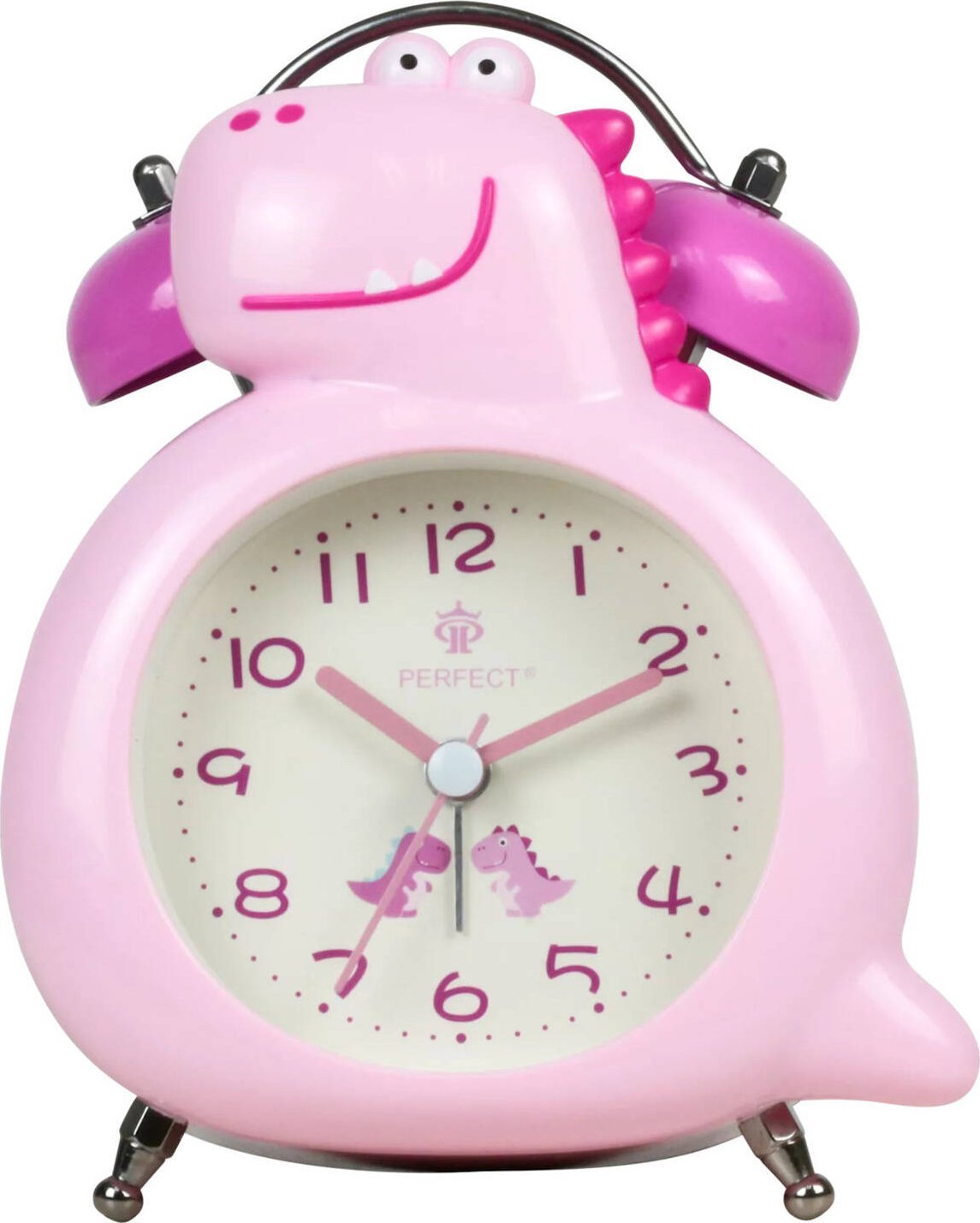 Perfect Budzik dziecięcy dinozaur Perfect TB13901 różowy .