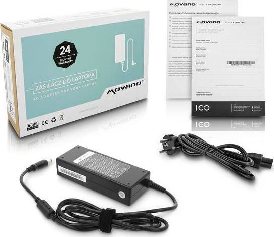 Zasilacz do laptopa Movano 90 W, 5 mm, 4.6 A, 19.5 V (ZZ/DEL195462)