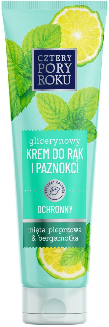 Bond Cztery Pory Roku Mięta Pieprzowa & Bergamotka ochronny krem do rąk i paznokci 130ml