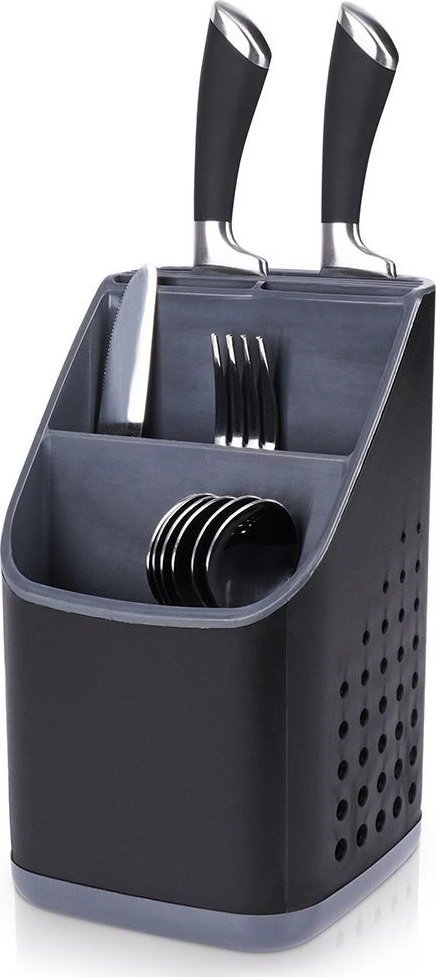 Vilde Ociekacz na sztućce, noże kuchenne, czarny (229074)