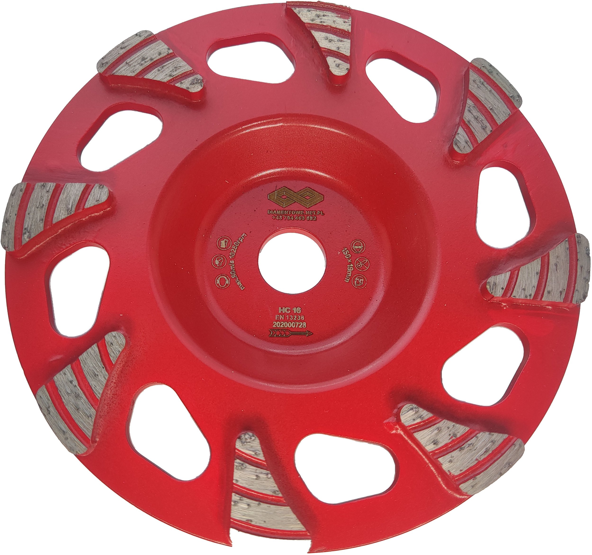 Profesjonalna tarcza do szlifowania średniej twardość betonu wylewki (30)