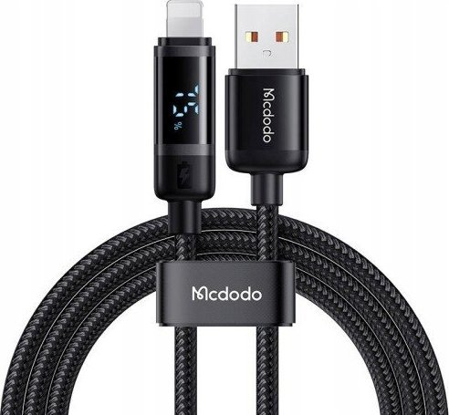 Kabel USB Mcdodo USB-A - Lightning 1.2 m Czarny (CA-5000)