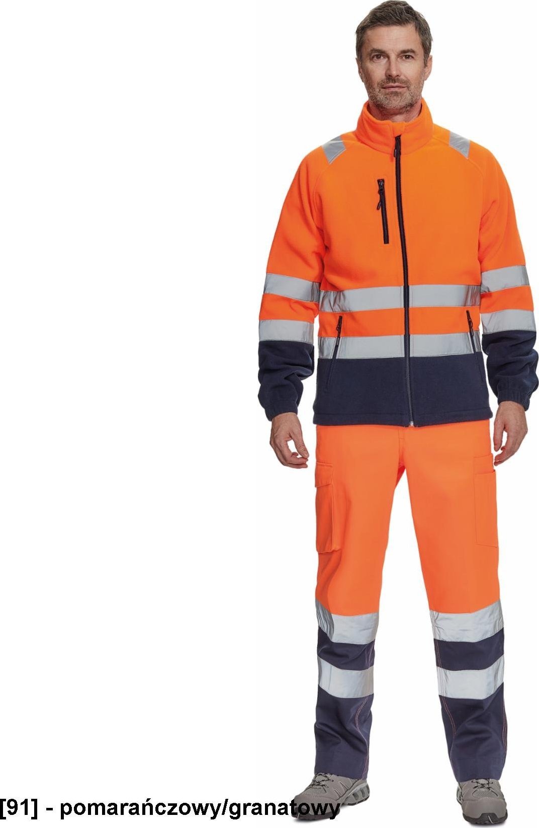 CERVA SEVILLA HV - bluza polarowa - pomarańczowy/granatowy XXL