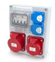 4NO21B11B1 Rozdzielnica budowlana Mikołajki 32/5 + 16/5 + 2*GS + Zabezpieczenia, obudowa naścienna, 4NO21B11B1