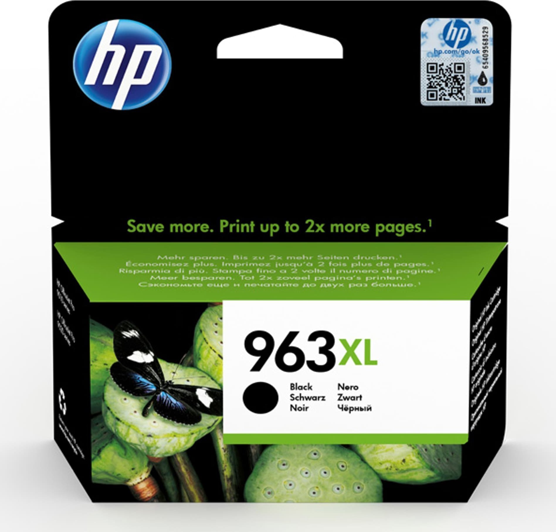 Tusz HP HP oryginalny ink / tusz 3JA30AE#301, HP 963XL, black, blistr, 2000s, 48ml, high capacity, HP Officejet Pro 9012, 9014, 9015, 9016