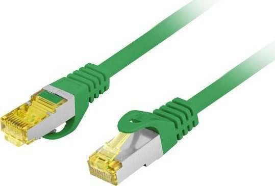 Lanberg PATCHCORD KAT.6A S/FTP LSZH CU 1.5M ZIELONY FLUKE PASSED LANBERG