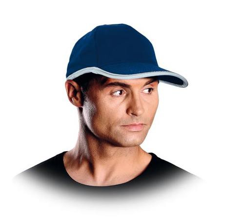 Reis Czapka ochronna z daszkiem CZSTRAP N drelichowa granatowa