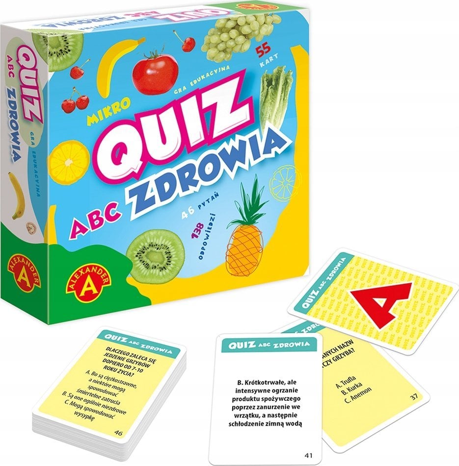 Quiz ABC Zdrowia kieszonkowa gra edukacyjna 28676