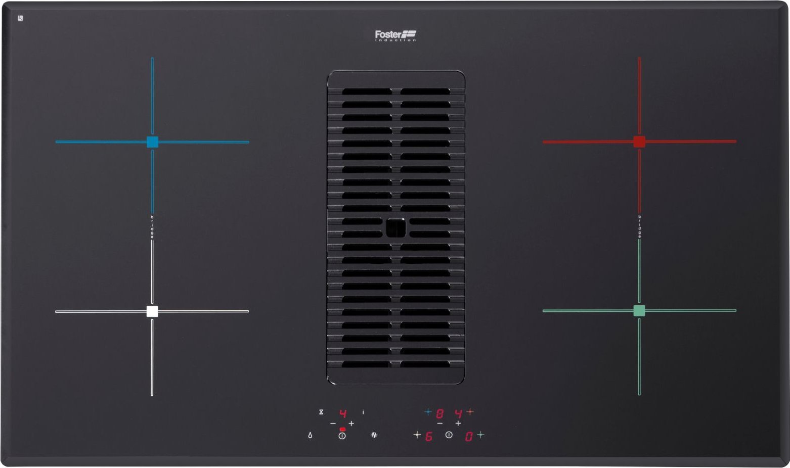 Foster Foster 7391245 Milano Air 860x530 Płyta kuchenna z okapem