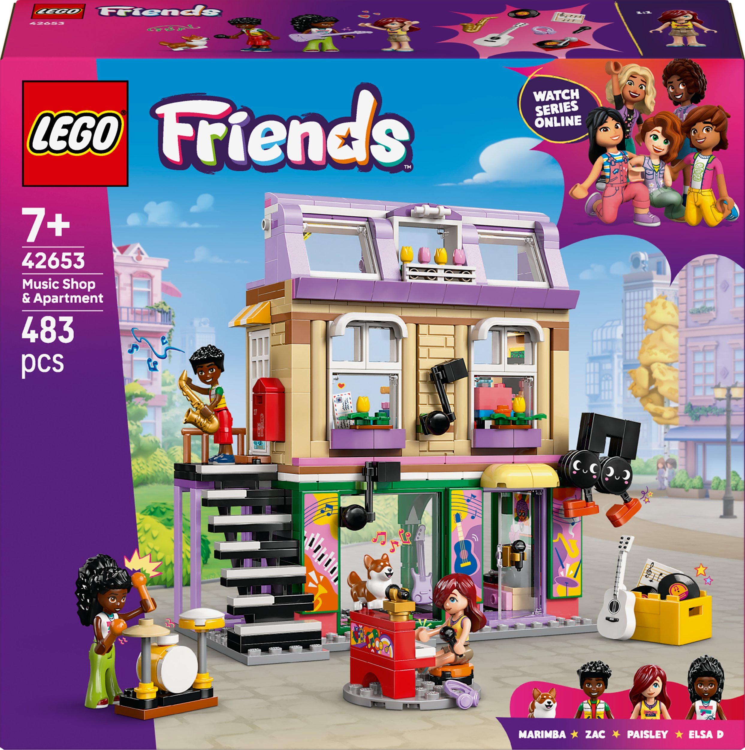 LEGO Friends Sklep muzyczny i mieszkanie (42653)