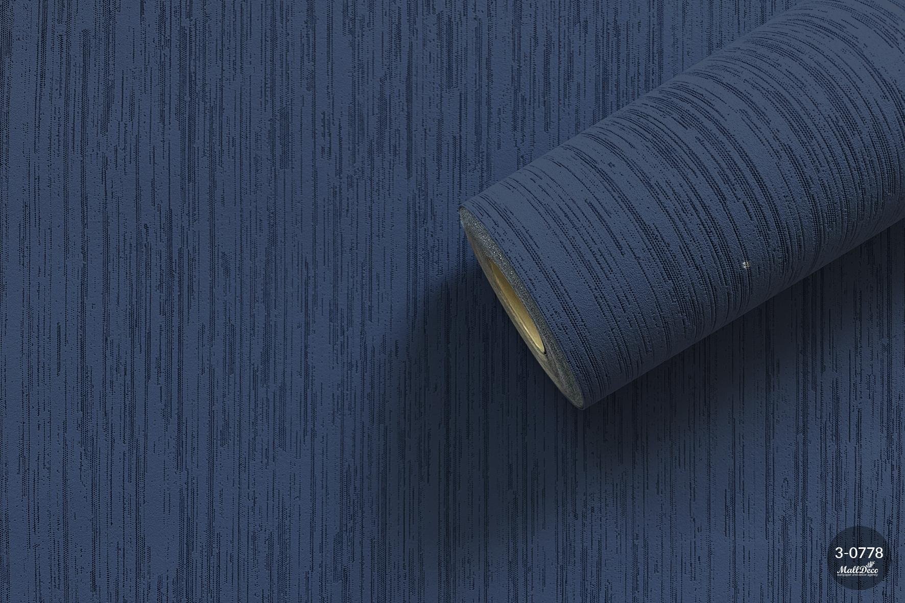 MallDeco TAPETA WINYLOWA BATUMI, NIEBIESKA