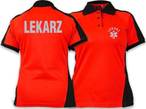 North Wind + medical Koszulka ratownicza Polo FLUO damska odblaskowa FUNKCYJNA
