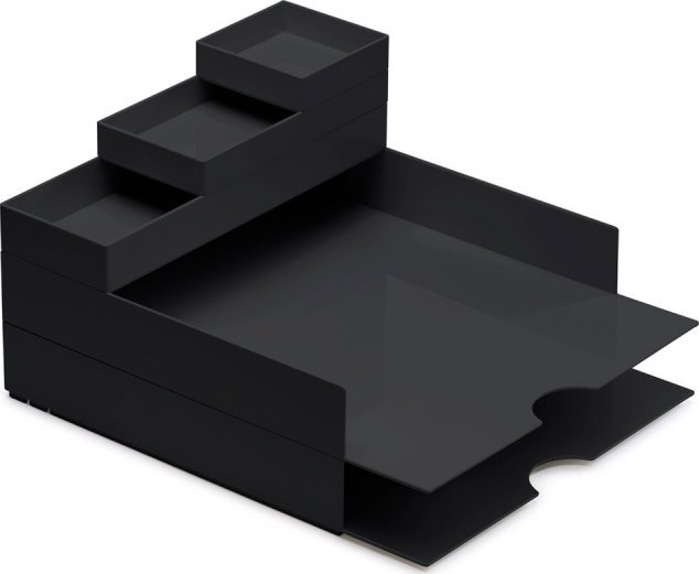 Moxom Zestaw pojemników MOXOM Modular Desk Set, 320x260x60mm, 5 szt., czarny