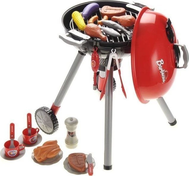 Grill Na Nóżkach Z Pokrywą, Ruszt + Akcesoria