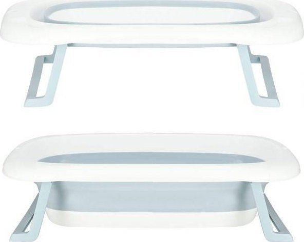 Springos Wanienka dla dzieci silikonowa składana miętowo-biała UNIWERSALNY