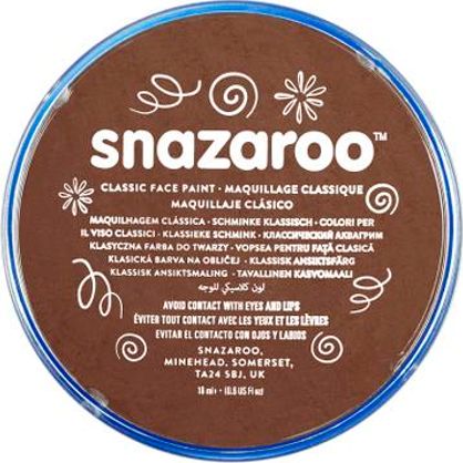 Akson Snazaroo 18 ml farba do twarzy i ciała brązowa Light Brown uniw