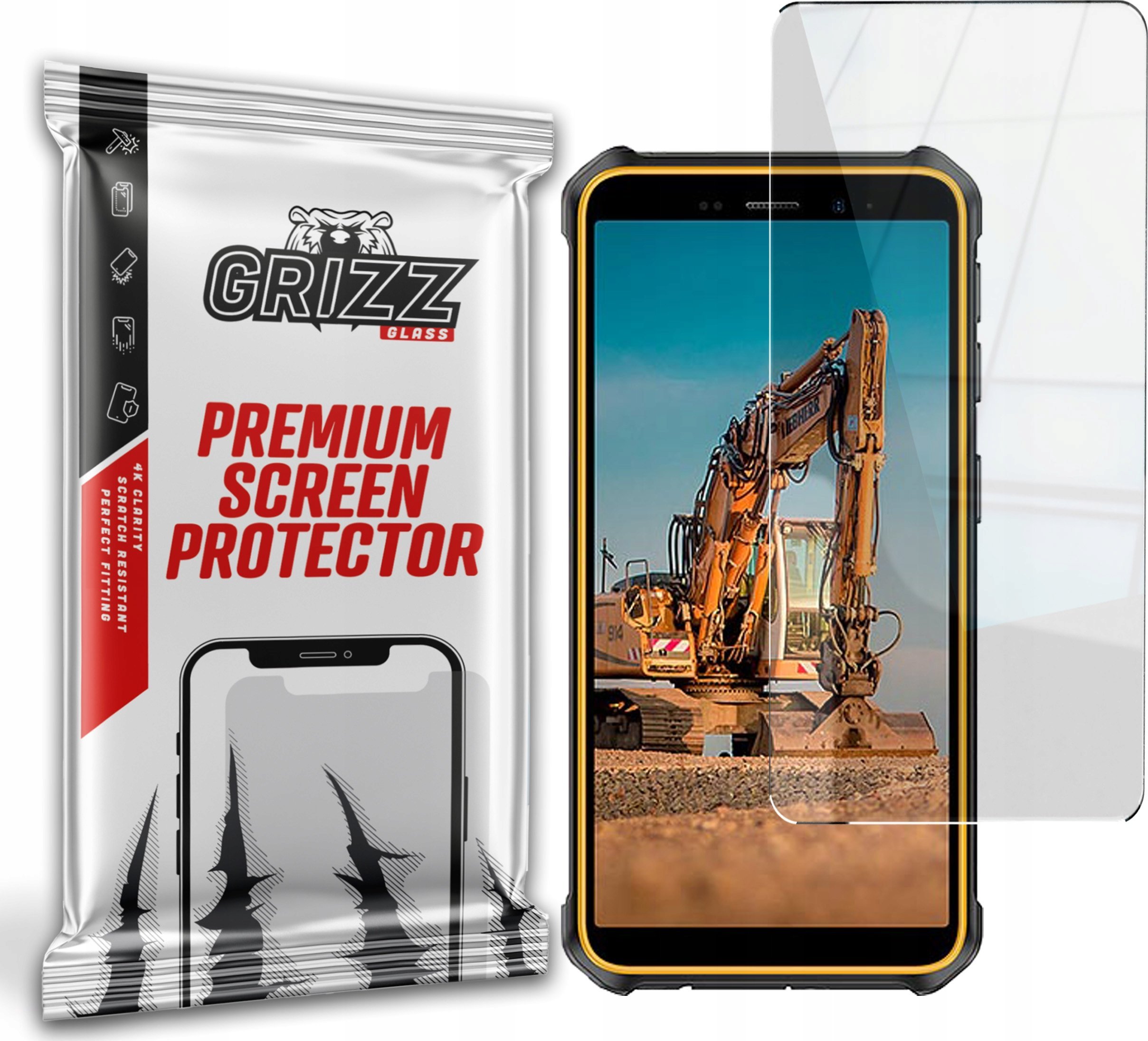 GrizzGlass Szkło hybrydowe GrizzGlass HybridGlass do Ulefone Armor X12