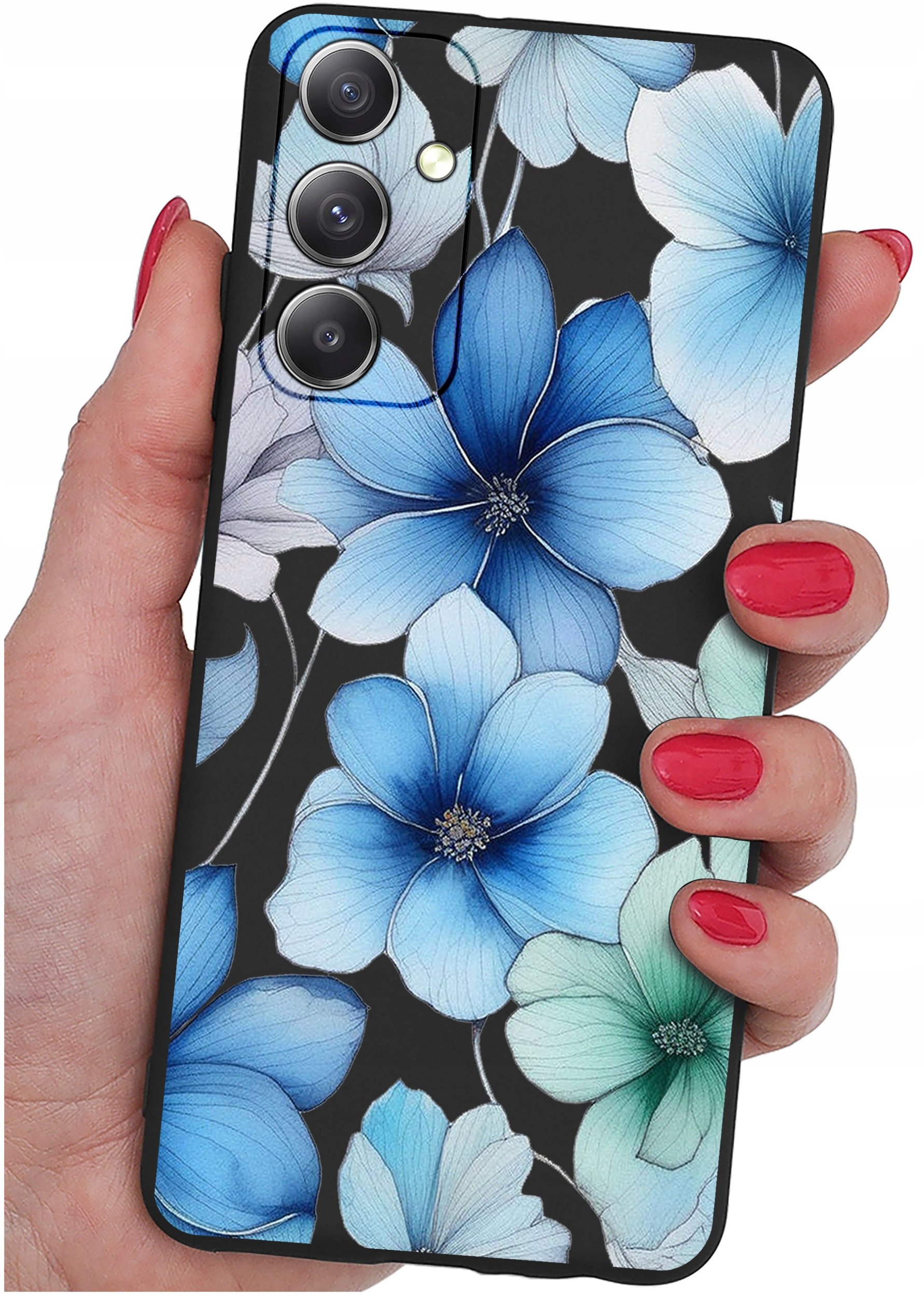 ETUI do Samsung Galaxy M23 5G WZORY |SILIKONOWE MATT CASE + SZKŁO 9H