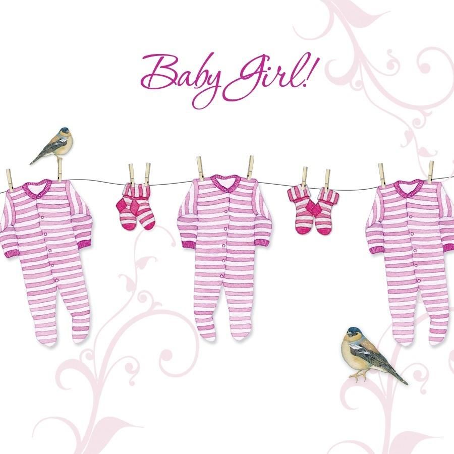 Clear Creation Karnet Swarovski - kwadrat. Narodziny, śpioszki