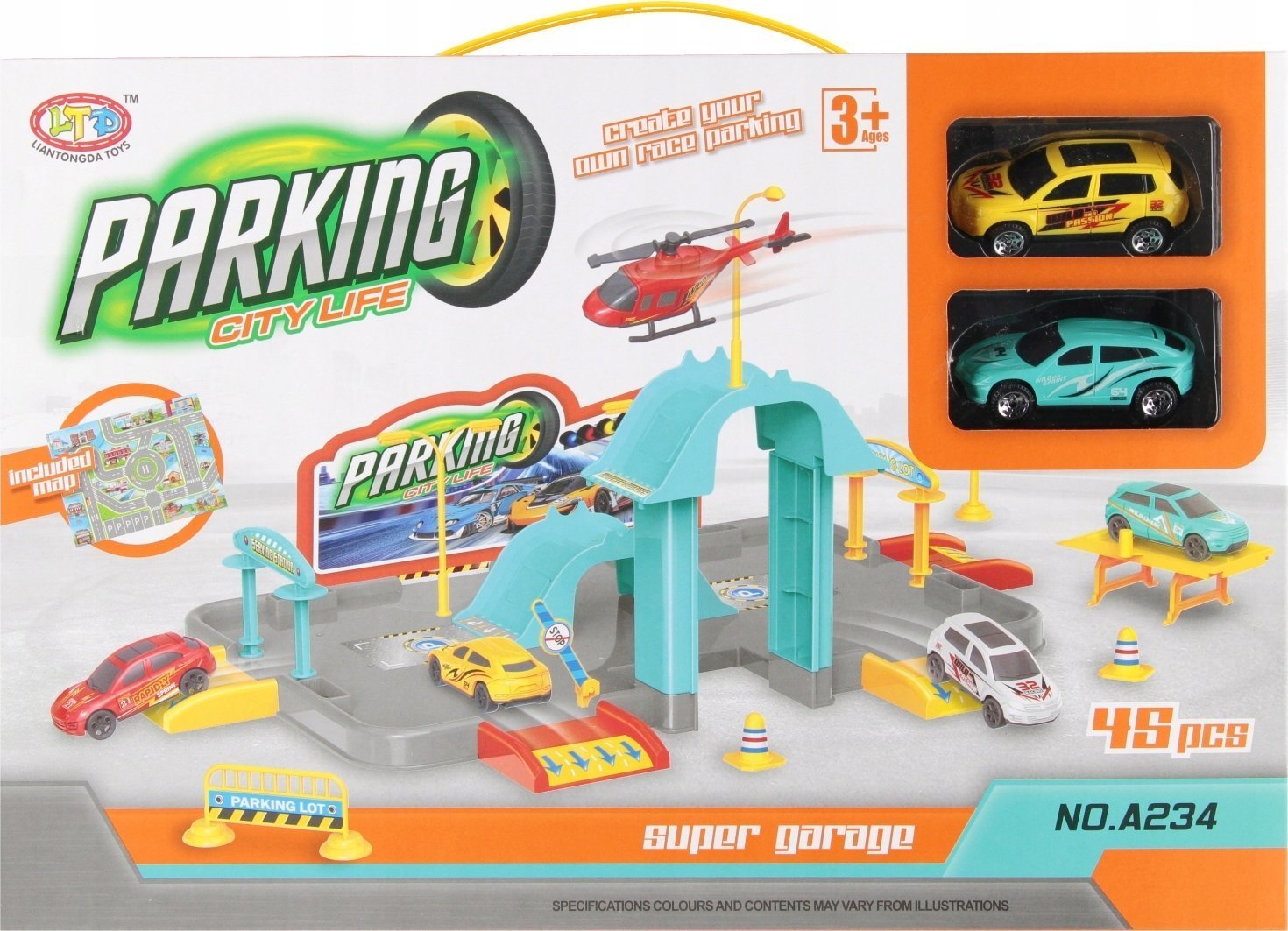 Mega Creative PARKING CITY AKC 37X26X7 MC WB 48