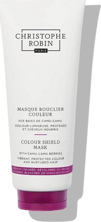 Christophe Robin Color Shield Mask With Camu Camu Berries kremowa odżywcza maska wzmacniająca blask włosów farbowanych i rozjaśnianych 200ml