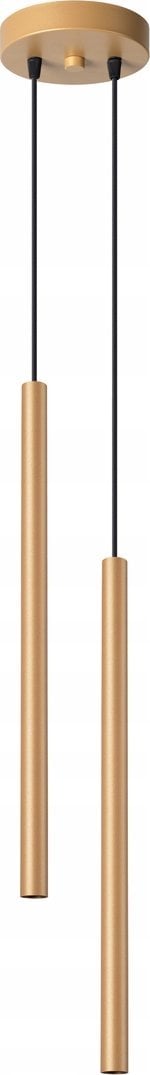 Lampa wisząca Sollux Sollux Pastelo SL.1305 lampa wisząca zwis nowoczesna sople rurki tuba 2x8W G9 złota