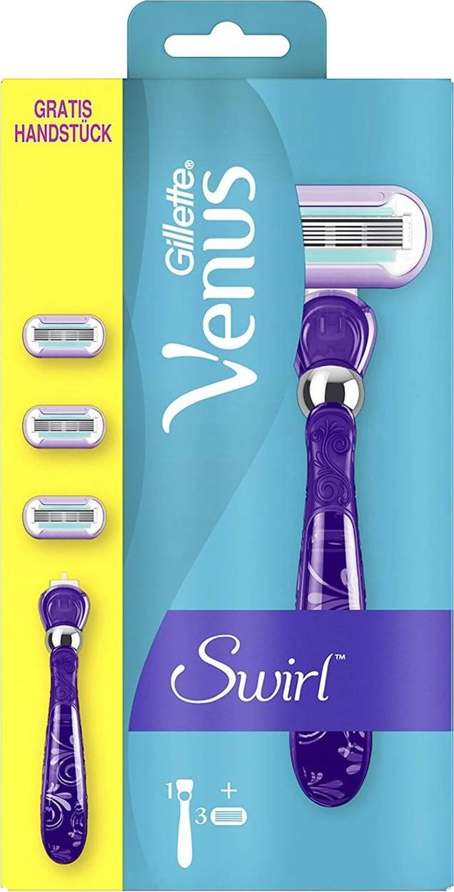 Gillette gillette maszynka do golenia venus swirl+ 3 wkłady