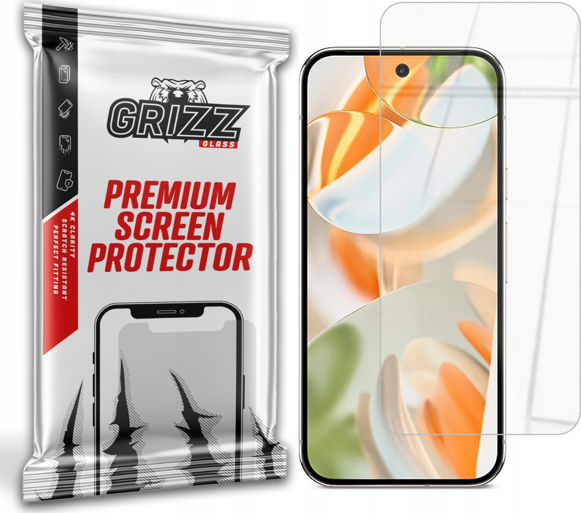 GrizzGlass Szkło hybrydowe GrizzGlass HybridGlass do Google Pixel 9 Pro