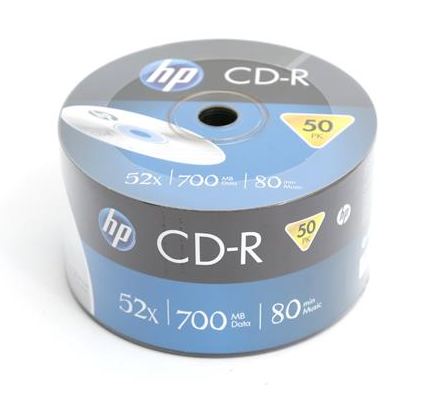 HP CD-R 700 MB 52x 50 sztuk (HPCD50S)