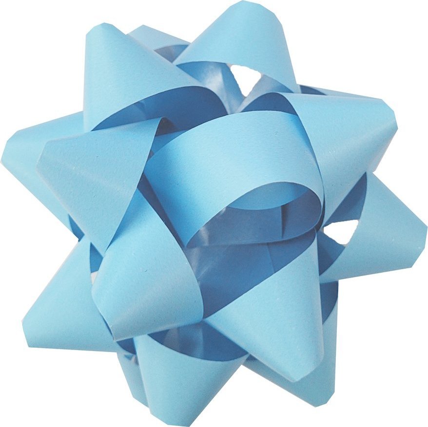 Fastima Rozetka Błękitna KOKARDA do prezentów 9cm 21M