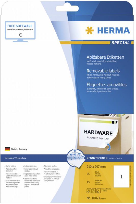 Herma Movables® 210X297 DIN A4 25szt. (10021)