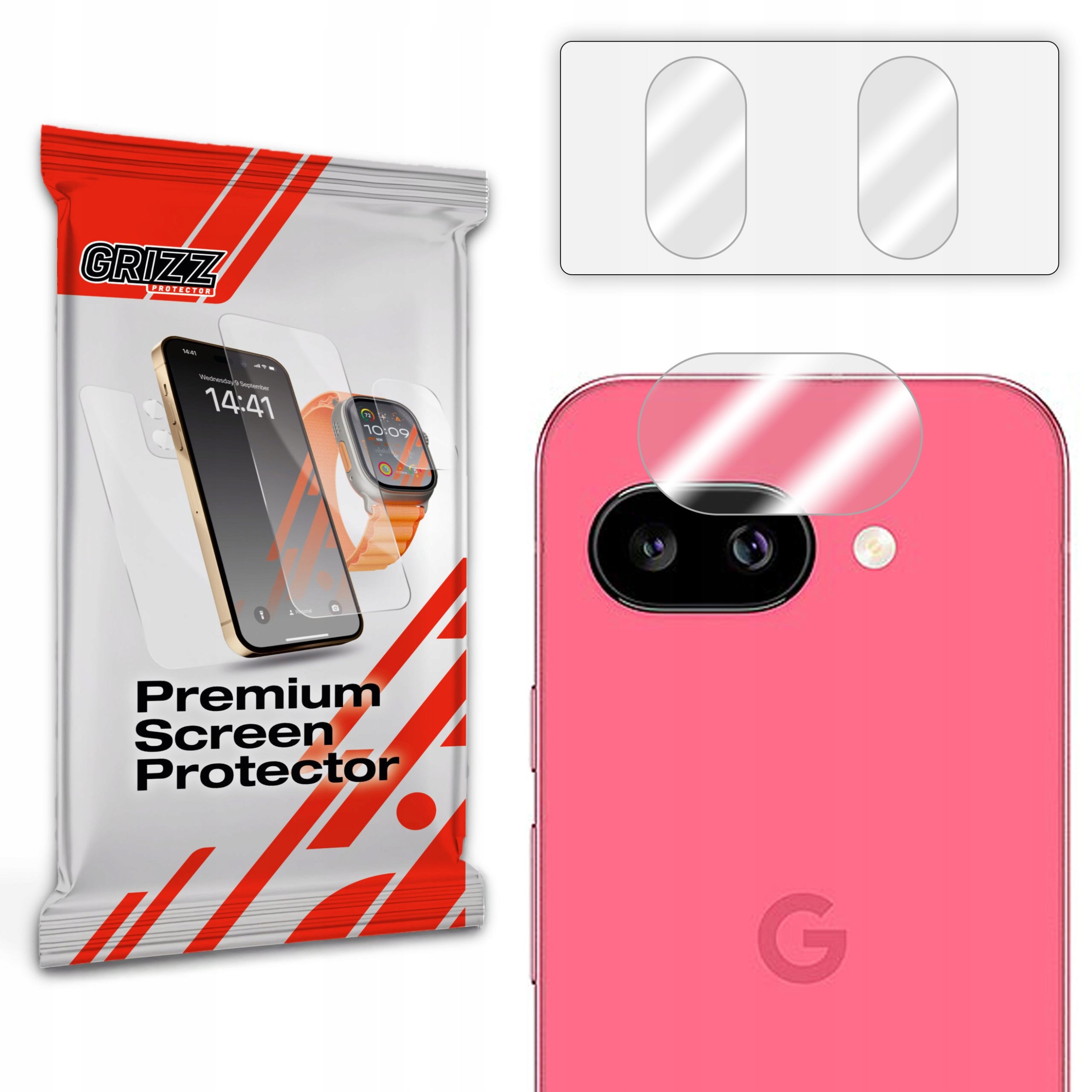 Szkło na aparat GrizzGlass HybridGlass Camera do Google Pixel 9a