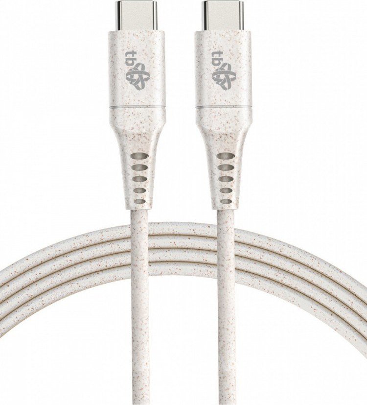 Kabel USB TB Print USB-C - USB-C 1 m Beżowy (AKTBXKUCC310EKO)