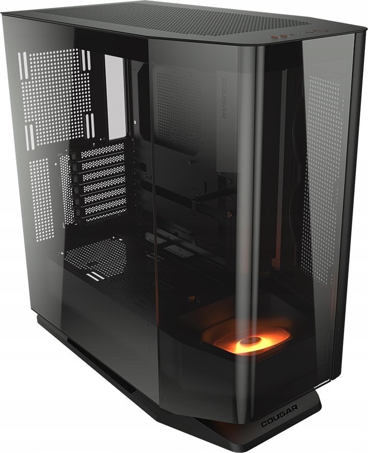 Komputer Cougar | FV270 Black | PC Case | Mid tower / Tempered, Curved Glass Perimeter / Quick Detachable Air Filters / Up to 9 Fans (1x120mm RGB Prei