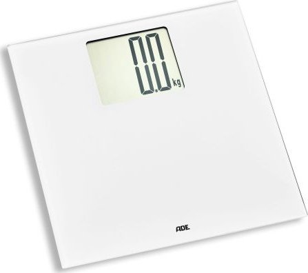 Waga łazienkowa ADE Waga łazienkowa z dużym wyświetlaczem, do 200 kg, 30 x 30 cm, biała / ADE
