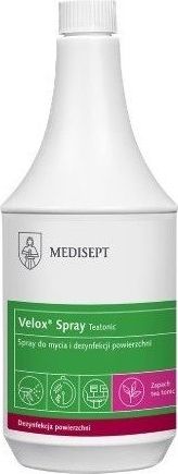 Medisept Velox Spray Tea Tonic Płyn do mycia i dezynfekcji powierzchni / bez pompki 1l