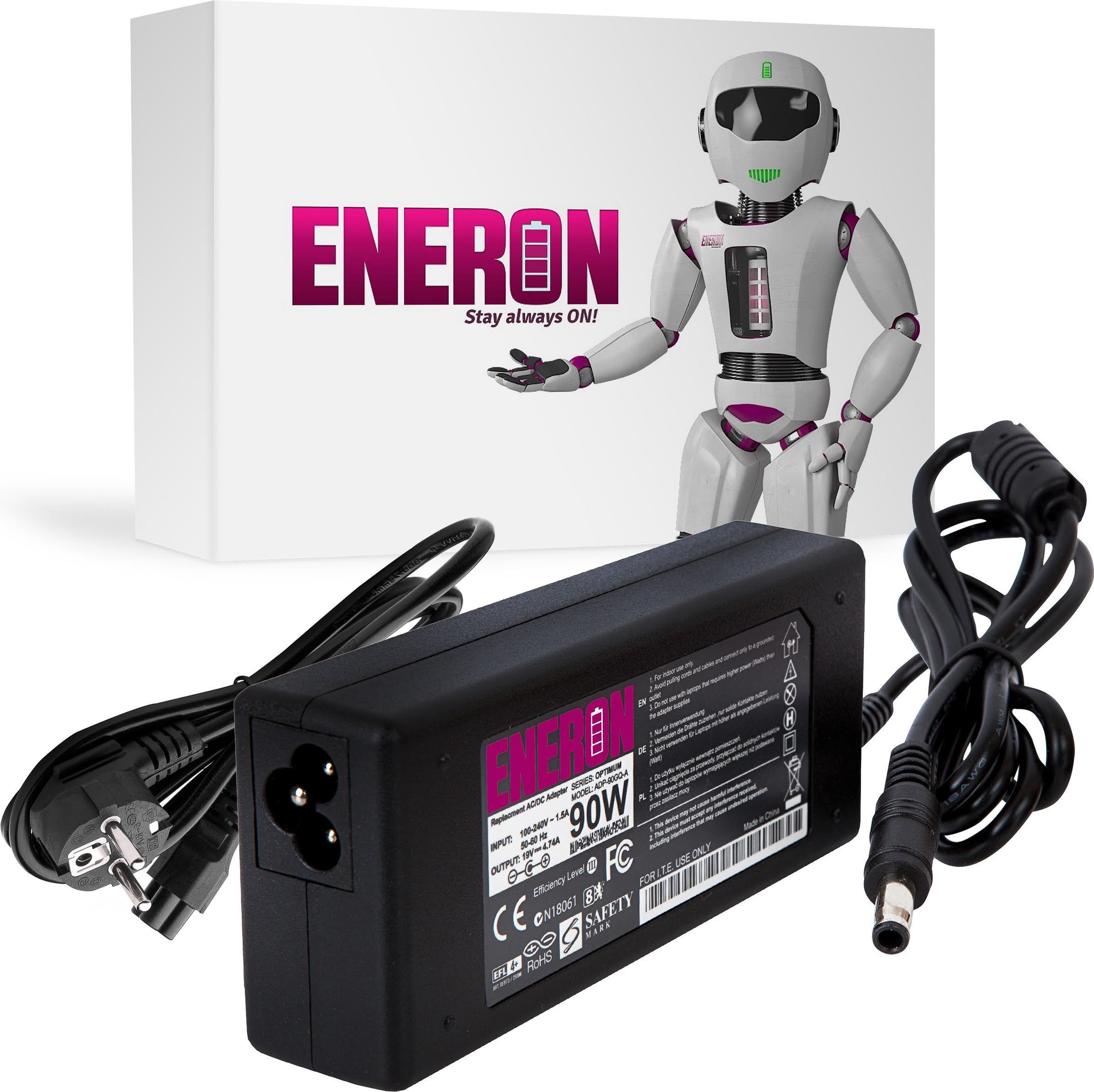 Zasilacz do laptopa Eneron 90 W, 3 mm, 4.74 A, 19 V