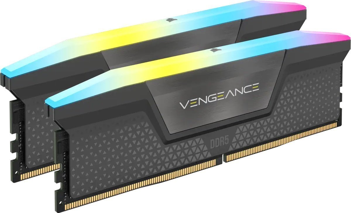 Pamięć Corsair Vengeance RGB, DDR5, 32 GB, 5200MHz, CL40 (CMH32GX5M2B5200Z40K)