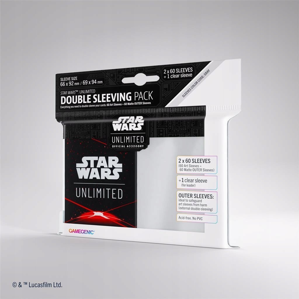 Gamegenic Gamegenic: Star Wars Unlimited - Double Sleeving Pack - Space Red