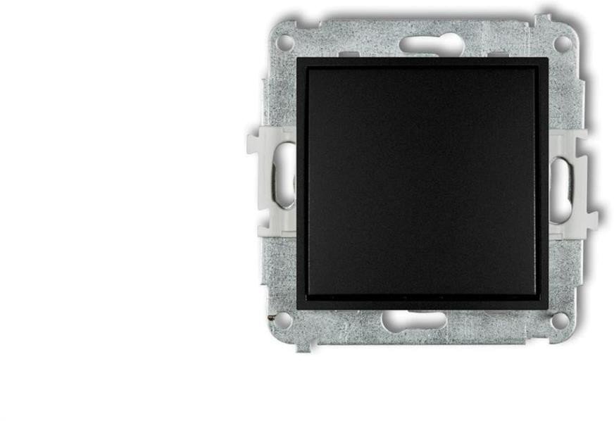 ICON Mechanizm łącznika krzyżowego (jeden klawisz bez piktogramu) czarny mat 12IWP-6.1