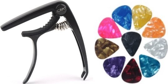 ATL AG852A Uniwer. kapodaster do gitary czarny