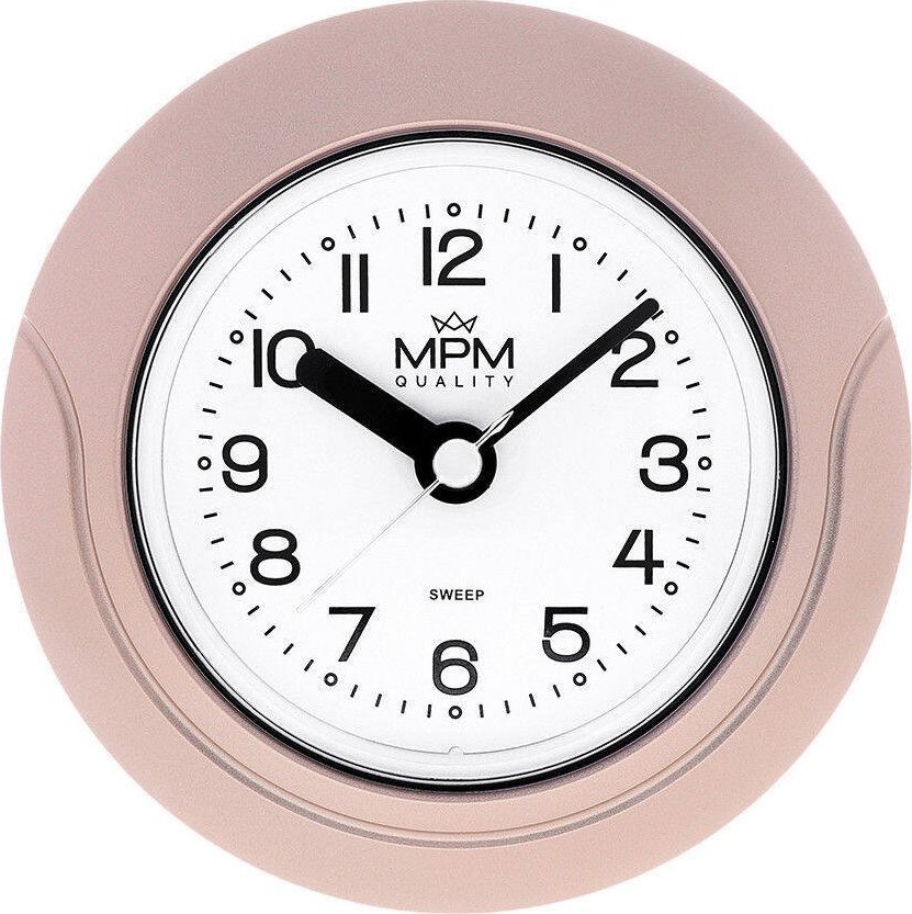 MPM Zegar ścienny Łazienkowy Wodoszczelny 13,5 cm MPM E01.2526.23