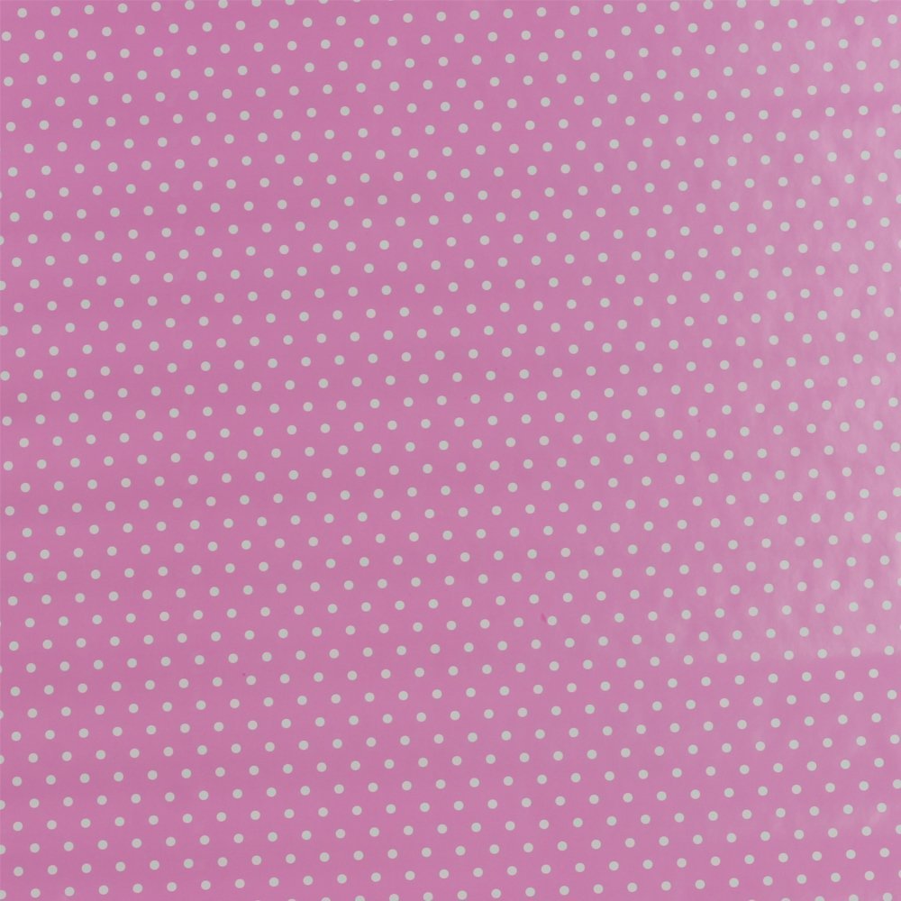 Papier do prezentów 57cmx10m Róż/kropki 10m16