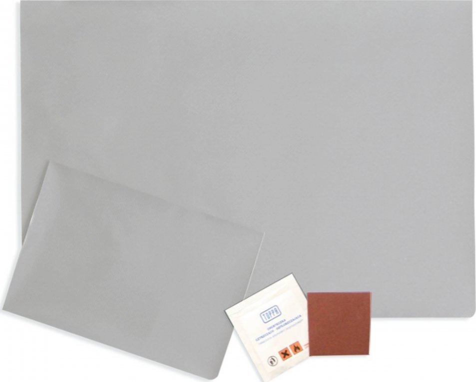 Plandeka Pako Zestaw Naprawczy Do Łatania Plandek 45x32cm SREBRNY