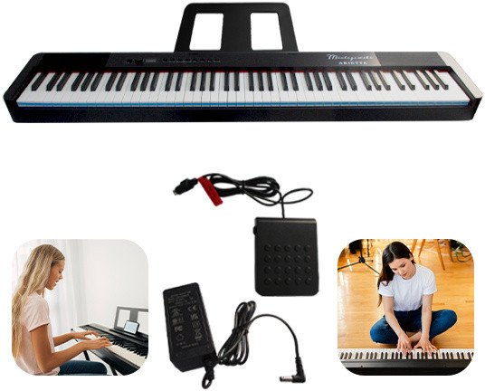 Pianino cyfrowe 88 klawiszy ważonych młoteczkowych Arietta Mielczewski one size