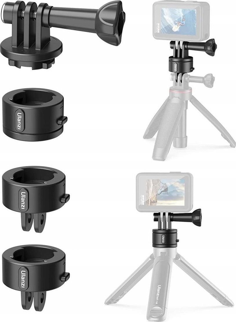 Ulanzi Szybkozłączka Ulanzi Go-quick Ii Do Gopro Hero 11 10 9 8 7 6 5 4 / Sjcam / Xiaomi / Dji / Go-quick Ii Basic Set