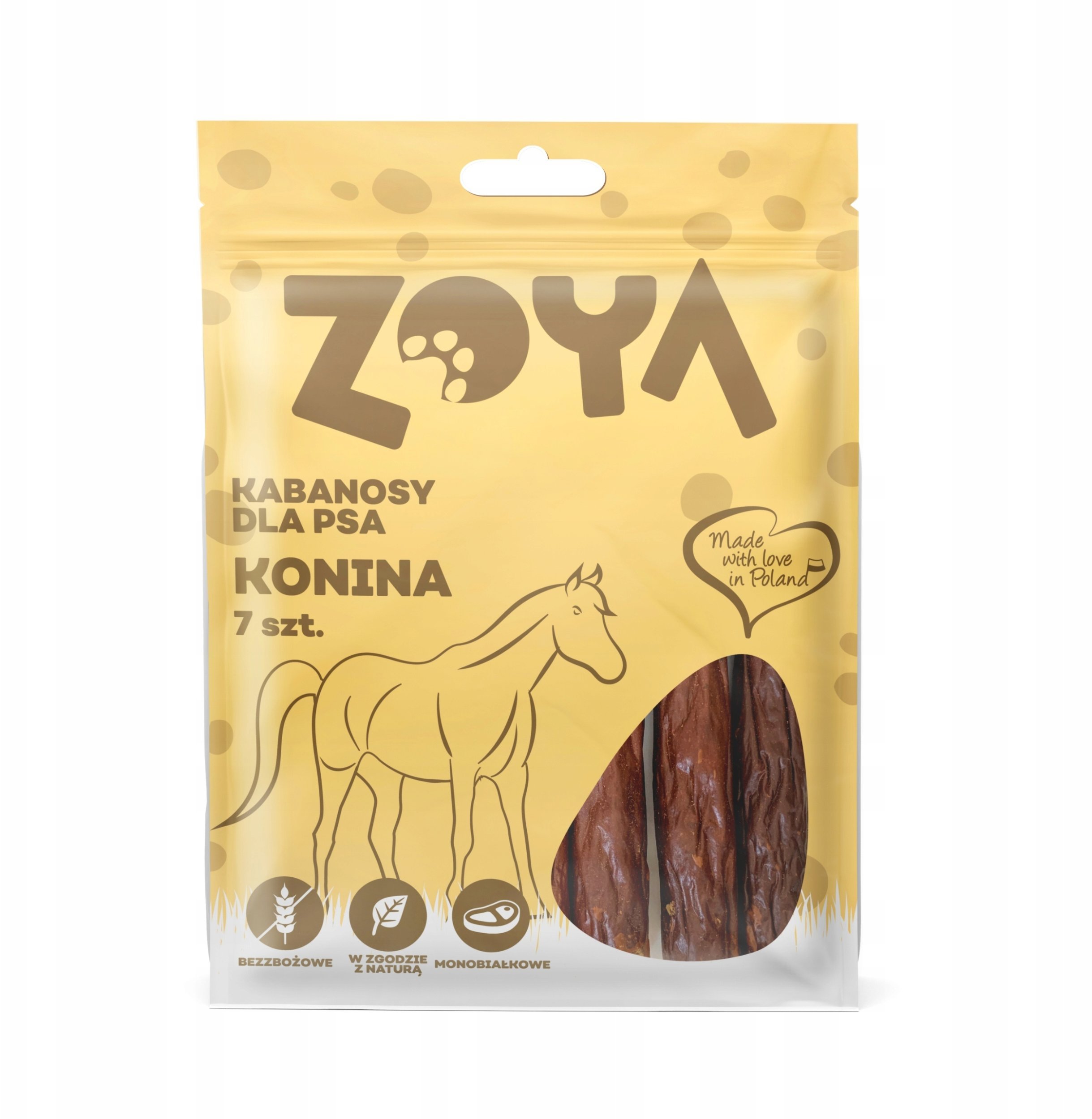 Zoya Kabanos z koniny przysmak dla psów 7szt