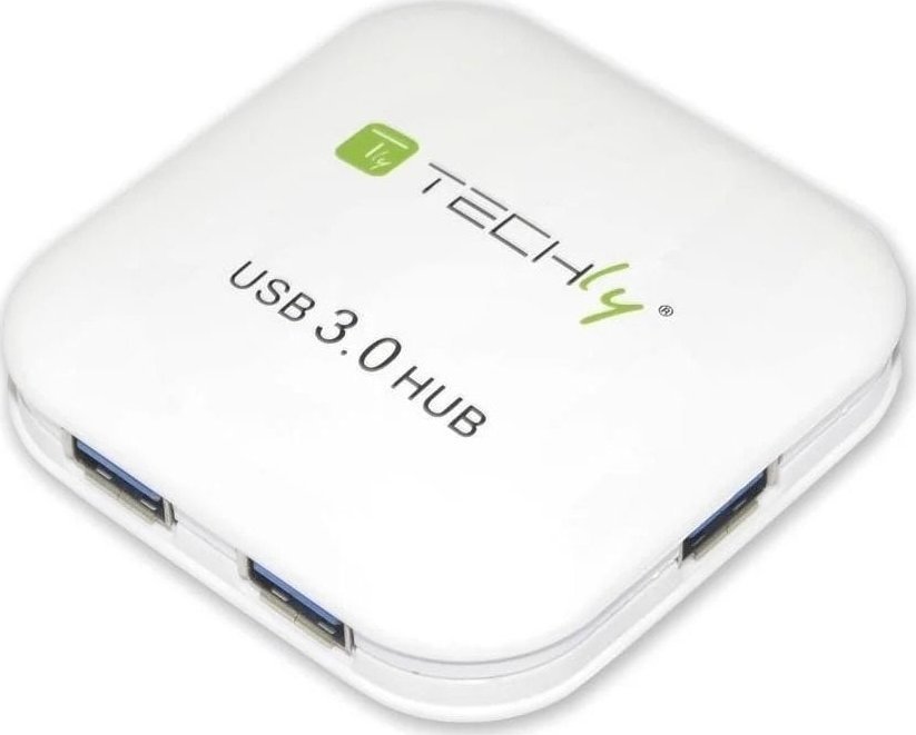 HUB USB Techly 4x USB-A 3.0 (IUSB3-HUB4-WH)